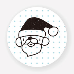 Santa Claus doodle drawing