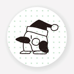 penguin doodle drawing