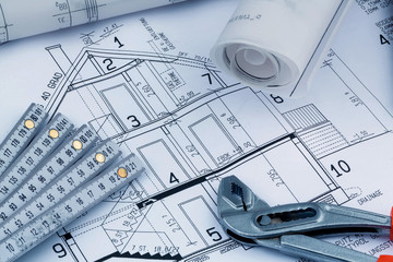 Bauplan f&uuml;r ein Haus