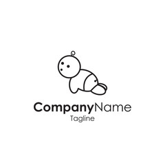 Obraz premium Baby Toys Children Icon Vector Store Logo