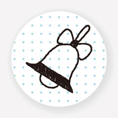 Christmas bell doodle drawing