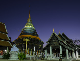 Fototapeta premium Ancient temple of Wat Phra That Lampang Luang in Thailand