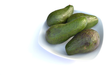 Vier Avocados