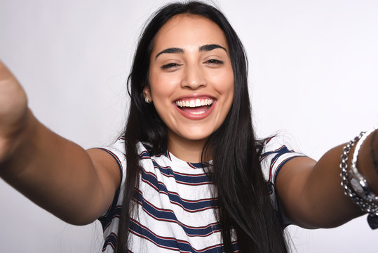 Young Woman Taking Selfie