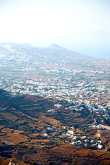 in cyclades greece santorini    hill