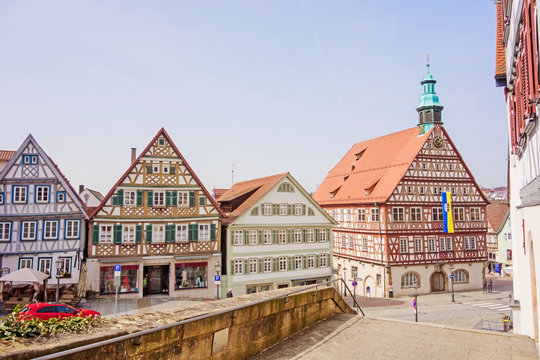 Backnang, at the market place