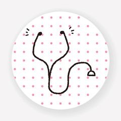 Fototapeta premium doodle stethoscope
