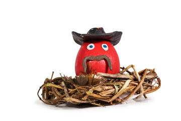 Sheriff, figurines, Easter eggs