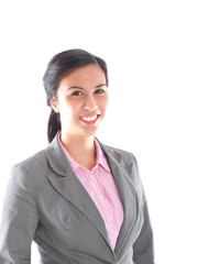 young woman wearing a blazer