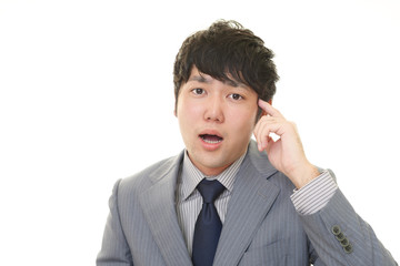 苦悩するビジネスマン