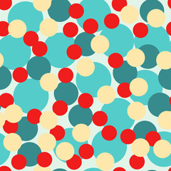 Illustration colored circle seamless pattern