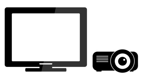 Vidéo projecteur et un écran