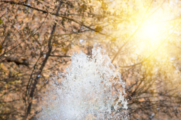 water fountain background