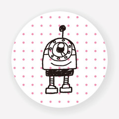 Obraz premium Doodle Robot