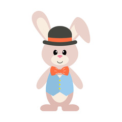 bunny in hat