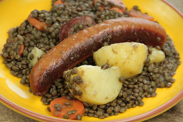saucisses et lentilles 06042016