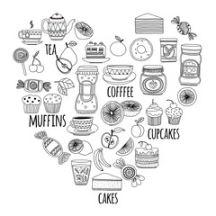 Images for confectionery or coffee shop