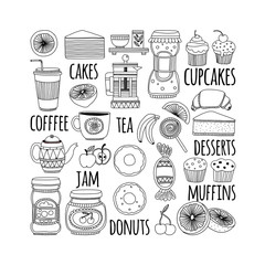 Images for confectionery or coffee shop