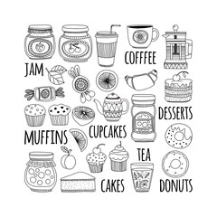 Images for confectionery or coffee shop