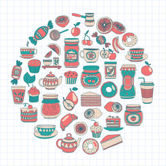 Images for confectionery or coffee shop