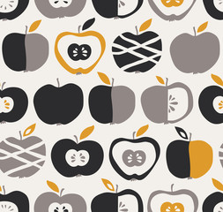 Fototapety  seamless pattern with apples