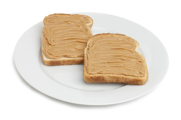 Fototapeta na wymiar peanut butter sandwiches