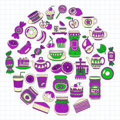 Images for confectionery or coffee shop