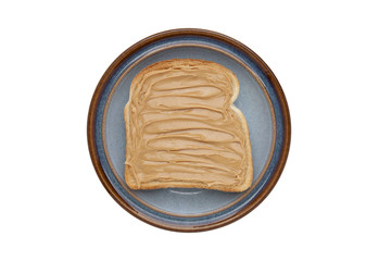 toast with peanut butter