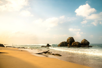 Sunrice, ocean beach 
