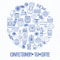 Images for confectionery or coffee shop