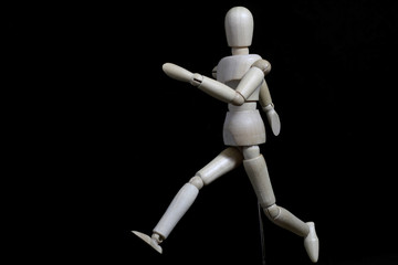 This robot is  moving like a human