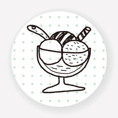 ice cream doodle drawing