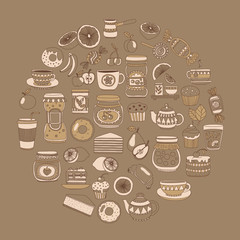 Images for confectionery or coffee shop