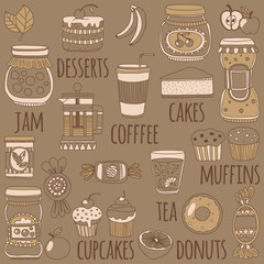 Images for confectionery or coffee shop