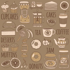 Images for confectionery or coffee shop