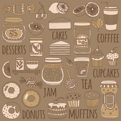 Images for confectionery or coffee shop