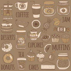 Images for confectionery or coffee shop