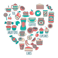 Images for confectionery or coffee shop