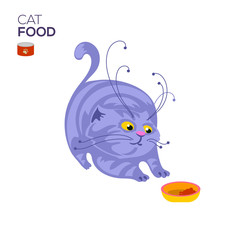 Cat with a bowl 