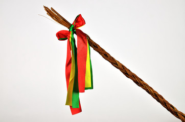 Czech Easter whip   /  Easter whipping tradition in Czech republic. 
The whip is freely marketable and does not need permission to photograph.