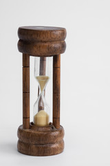 hourglass white background