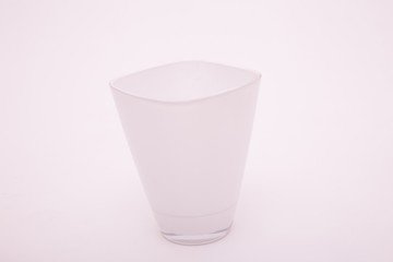 Empty plant pot isolated on white background.