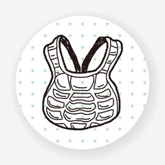 baseball catcher doodle