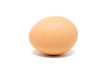 Egg on white background