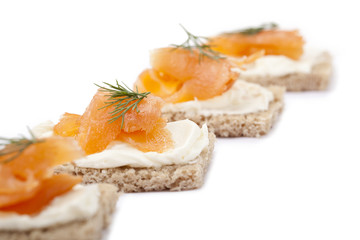 salmon canapes