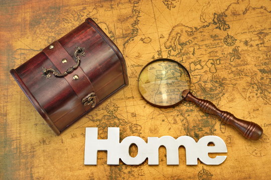 Home Search Or Emigration Concept