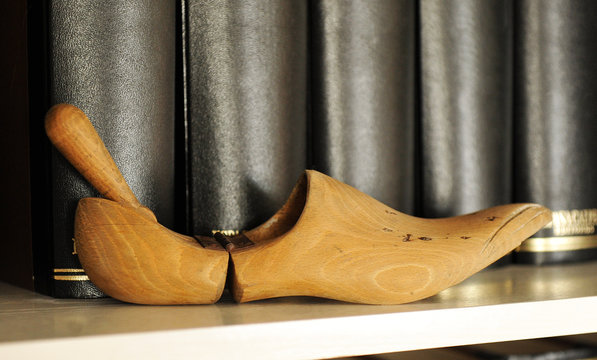 Horma de madera para zapato