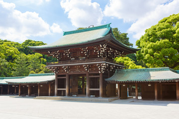 Obraz premium Imperial Meiji Shrine in Shibuya, Tokyo, Japan