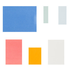 note pads sticky isolated on white background.