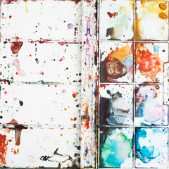 Stains watercolor paints